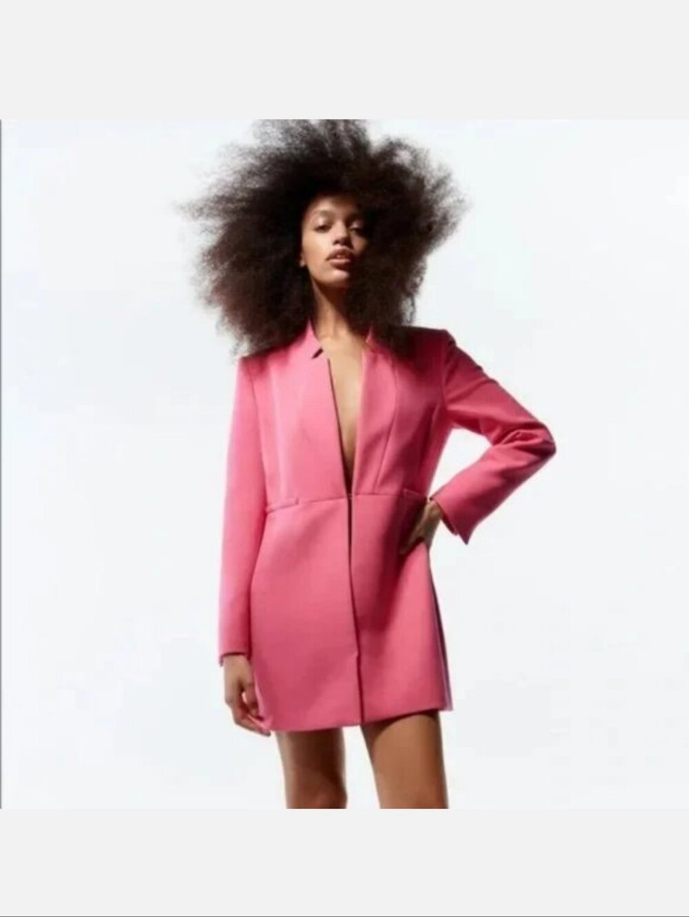Zara Inverted Lapel Blazer